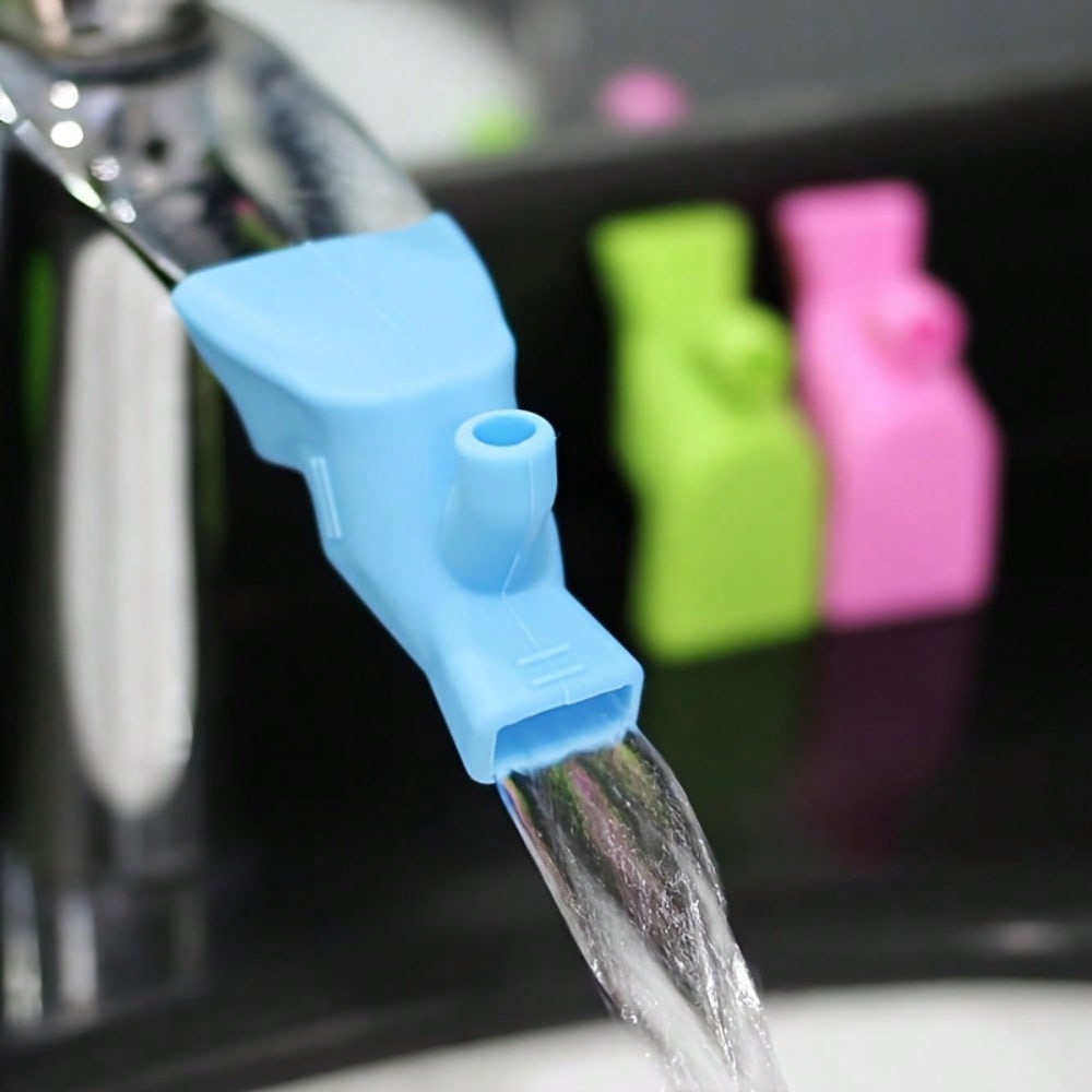 1pc Bathroom Sink Faucet Extender, Rubber Flexible Faucet Extension, Kitchen Faucet Accessory for Hand Washing