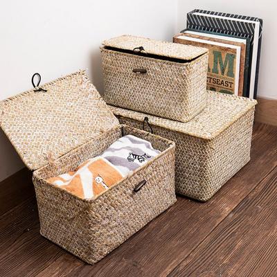 Úložný proutěný košík na drobnosti Dokončovací pro domácnost Úložný box na kosmetiku Koš na prádlo Úložný box Dárková krabička