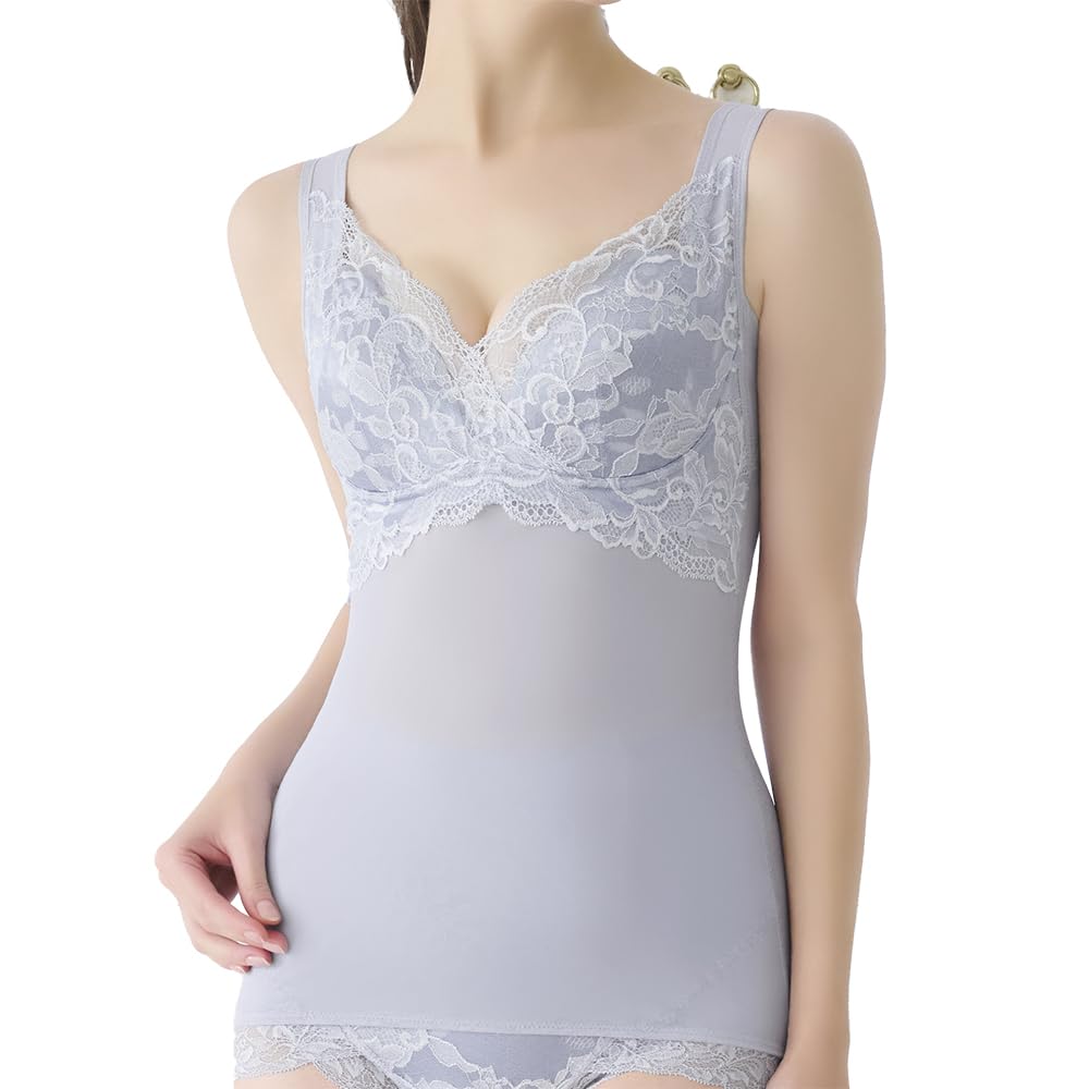 Bradelis New York Wireless Shapewear Bra Heartful Cup Bra Size Ash 3L Cami, Cache-Coeur Camisole, 24, Blue,