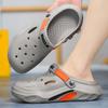 2025 Sommer Herren Hausschuhe Leichte EVA Herren Freizeitschuhe Lochschuhe Outdoor Garten Clogs Männliche Strand Flache Pantoletten