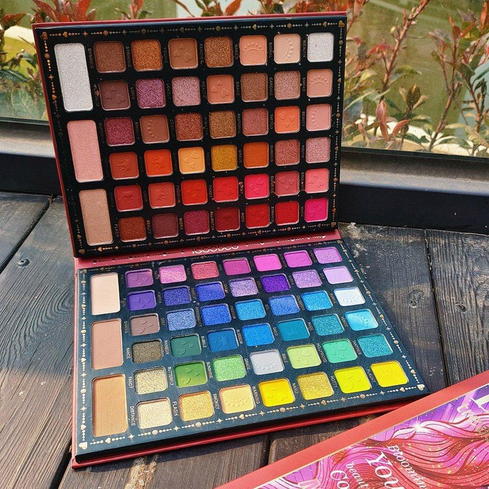 Glitter 90 Palette Power Makeup Matte Waterproof Set Long Lasting Shimmer Eyeshadow Tool
