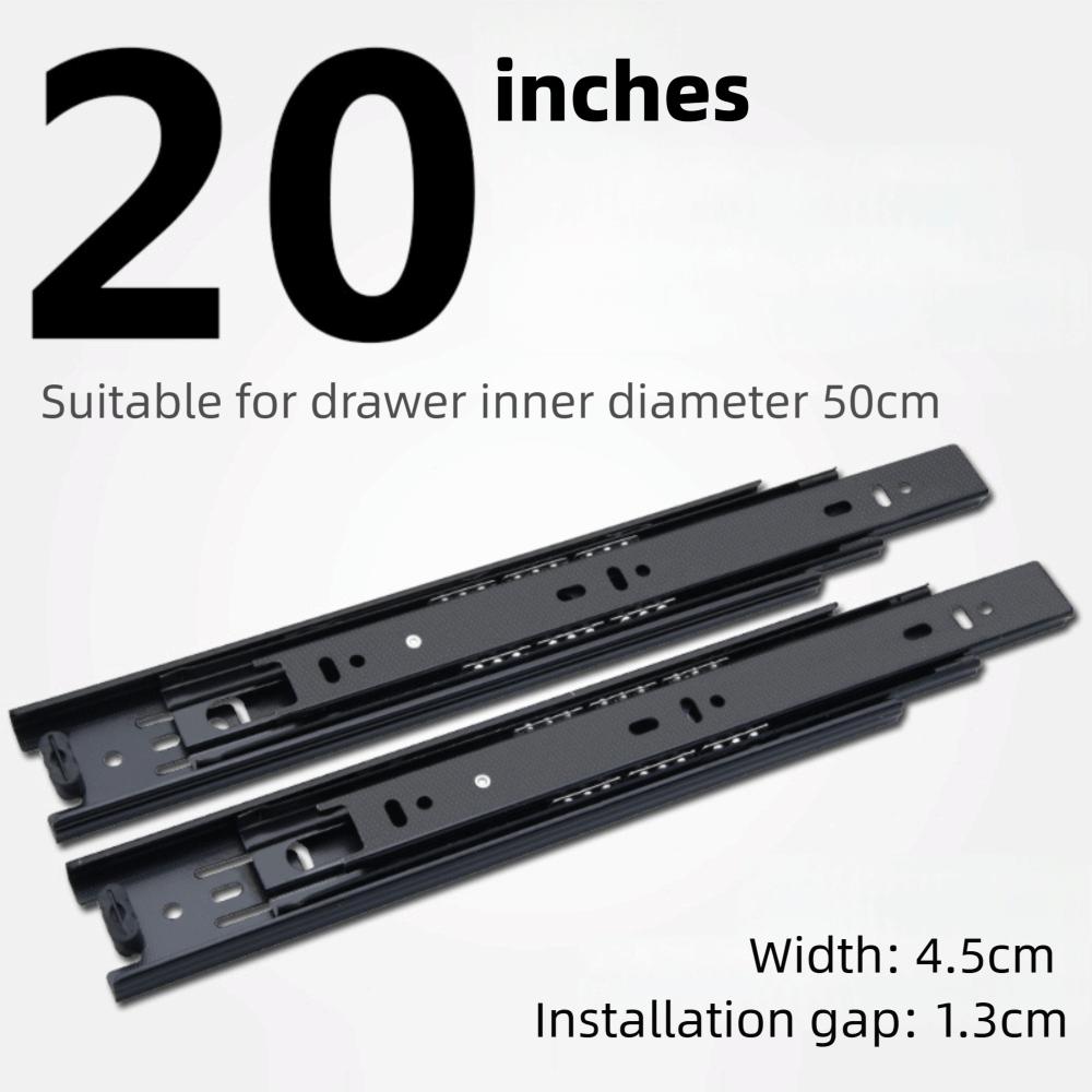 Heavy Duty Drawer Slides Smooth Operation Ball Bearing Drawer Rails  Office Furniture