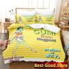 Fighting Spirit Hajime No Ipo Anime Beding Set Print With Pilowcase Bed Soft Duvet Cover Soft Single Double Quen Super King-Sized Dimensionsd