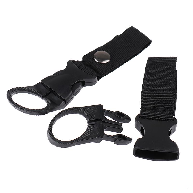 Nylon Webbing Water Bottle Carabiner Belt Outdoor Buckle Hook Holder Tool Clip