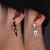 Steel Triangle Fashion Jewelry Korean Style Ear Cuff Cross Clip Earring Non-Piercing Earring