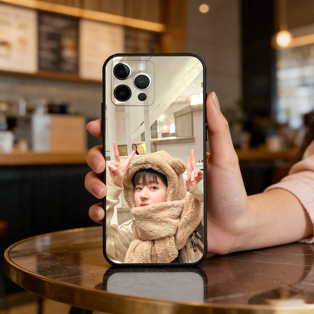 Chinesische Schauspielerin Lusi Rosy Zhao Weiches Silikon Schwarze Hülle, Handyhülle Für iPhone 17,16,15,14,13,12,11 Plus,Pro Max,XS