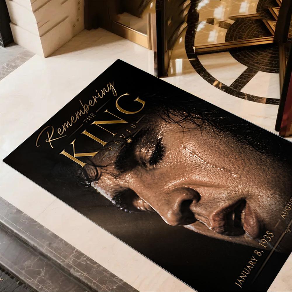 Love Elvis Presley Area Rug Suitable for Foyer Dining Room Outdoor Playrooms Antislip Carpet Office home decor Gift for Festivals