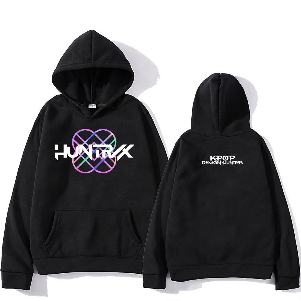 Huntrix Girl Hoodie 2025 Movie Demon Hunters Fashion Men/women Hoodies Harajuku Winter Clothes Pullover Sweatshirt Vintage