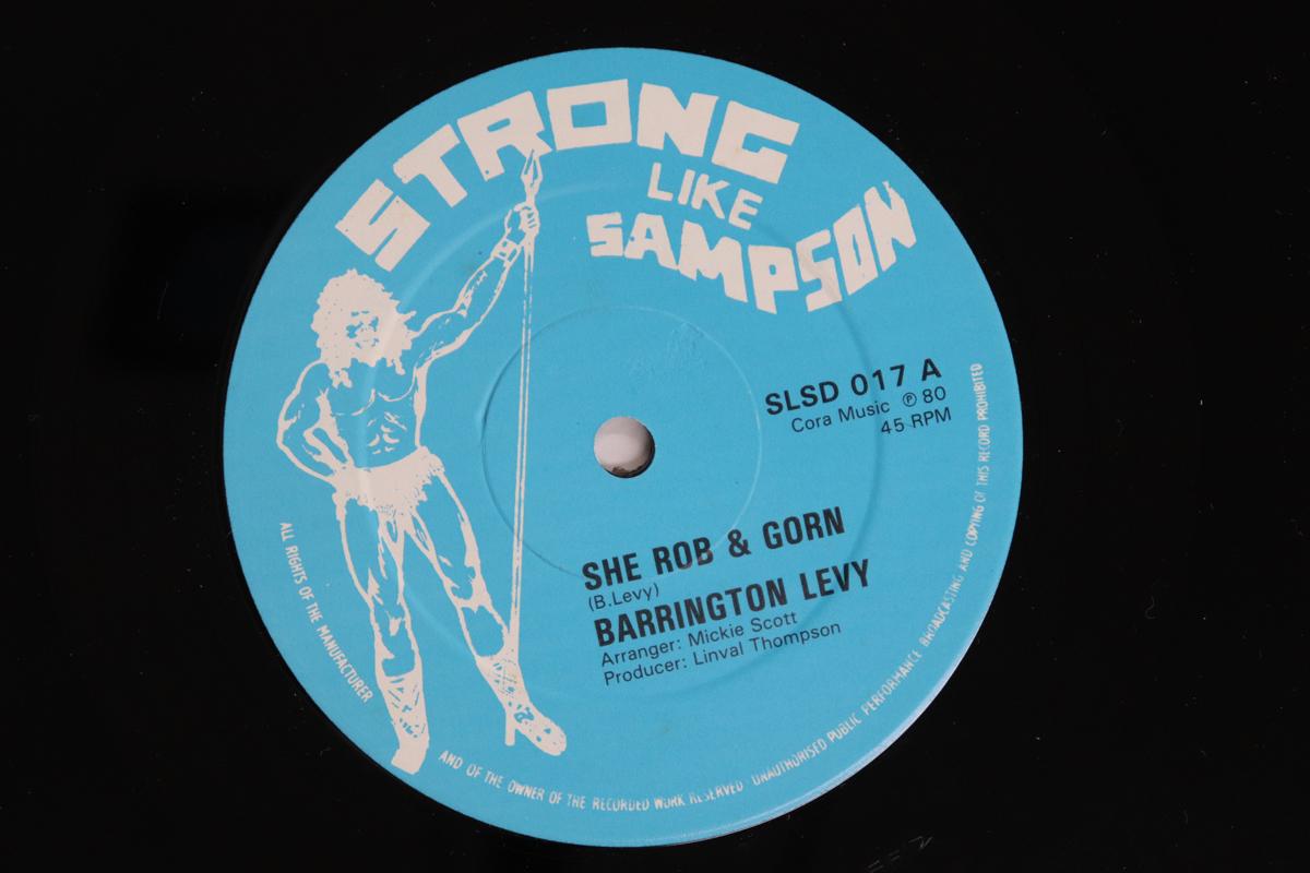 

12inch Record BARRINGTON LEVY PAPA TULLO She Rob Gorn Cat Call Francella SLSD017 Strong Like Sam 1980 UK Reggae Ska Dub Used