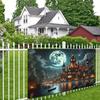 One background banner a dreamy castle bathed in moonlight amidst mysterious scenery with wallpaper decoration