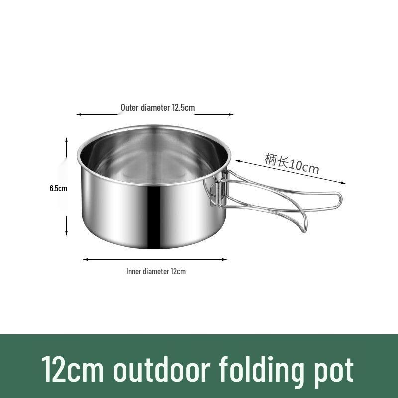 Stainless Steel Outdoor Camping Cookware Set