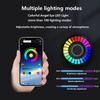 90MM RGB LED Angel Eyes Halo Rings Flexible Matrix,Colorful APP Bluetooth Control,12V/24V DRL & Turn Signal Lights for Car,Motorcycle,Programmable