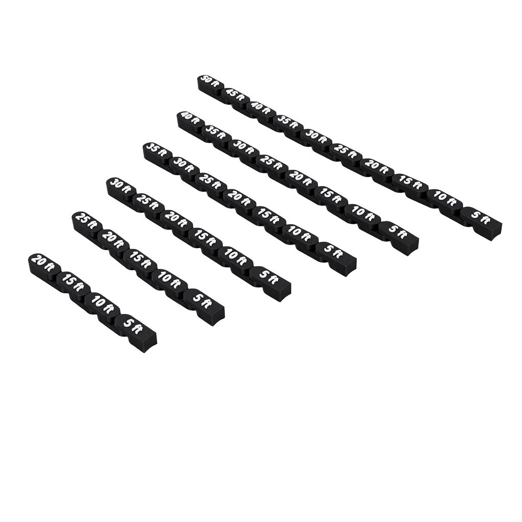 6PCS Articulated Movement Ruler Flexible Jointed Tabletop Board Game Chain Ruler for Measuring Curves and Corners