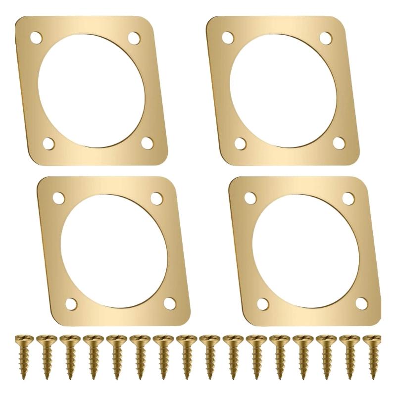 

4Pieces Copper Birdhouse Predator Guard Entrance Metal Protectors for Eastern Bluebird Houses Baffles Mounting 1