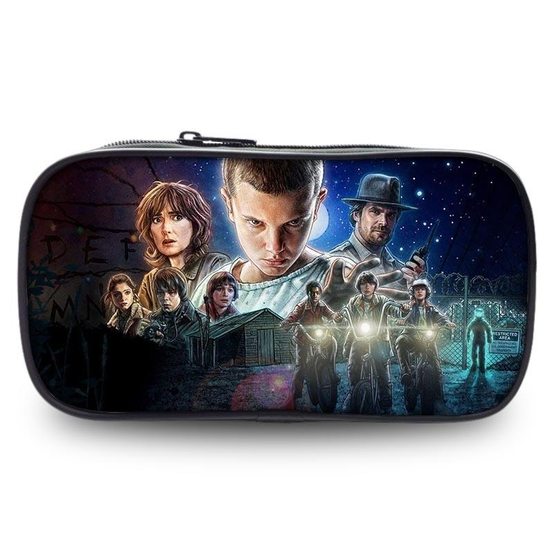 Geräumiges Federmäppchen aus Oxford-Material Stranger Things für Schüler Universelles Geschlechtsdesign