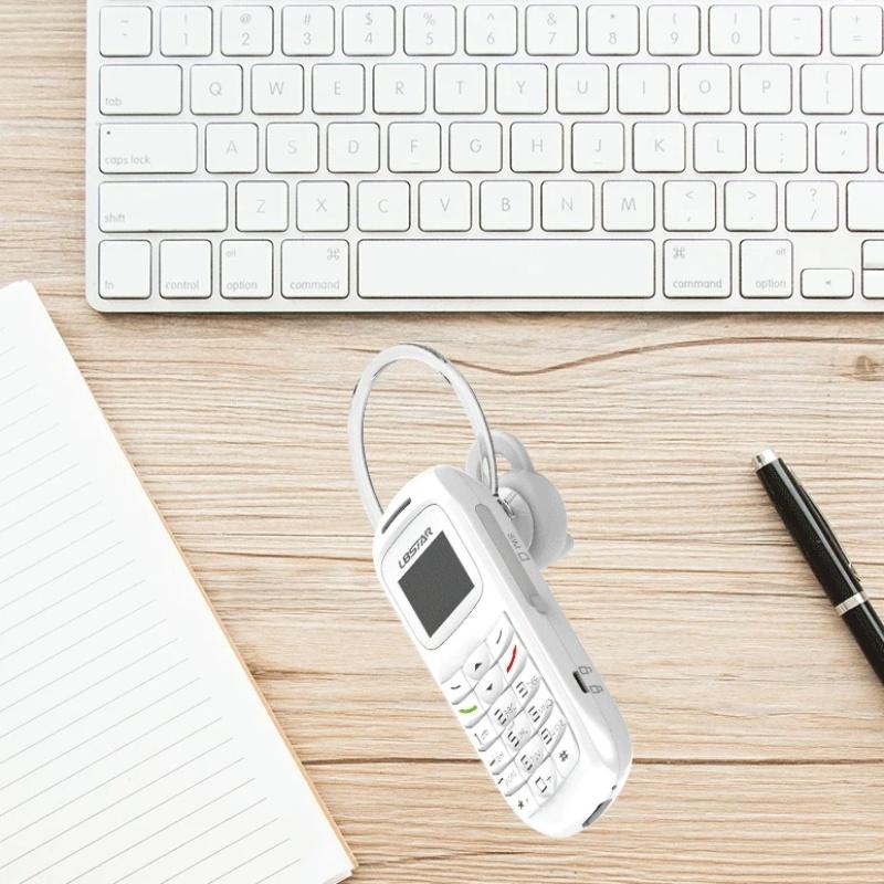 New BM70 Mini CellPhone Stereo GSM 2G Unlocked Super Thin Cellphone Small Mobile Phone Wireless Bluetooth Alarm Clock Earphone Portable Backup Phone