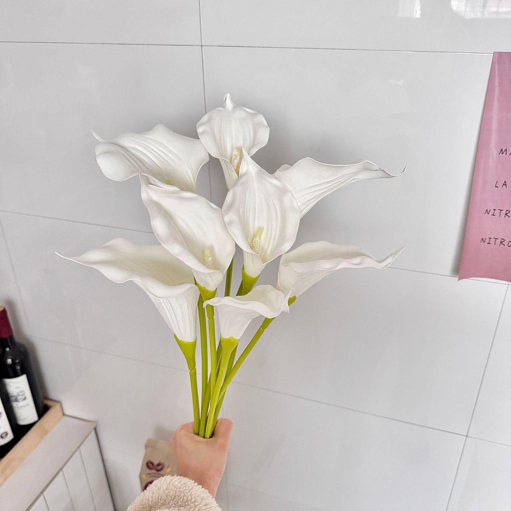 Realistic EVA Calla Lily Artificial Flower Arrangement for Home & Wedding Decor