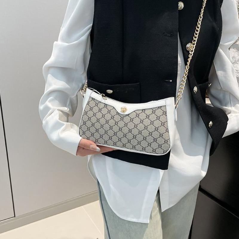 New Textured Underarm Bag Simple Fashion Versatile Handbag Exquisite Casual Shoulder Bag