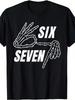 T-shirt Unisex Unisex Six Seven Meme Shirt 67 Numero Maglietta Cotone Unisex Streetwear Manica Corta Oversize Minimalista Umorismo Top
