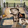 Crystal Velvet Rug with Elvis Presley Design, Soft Non-Slip Floor Mat for Living Room Bedroom Decor