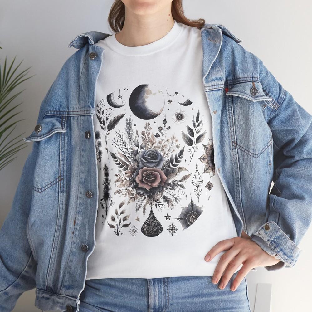Pure Symphony Flowers Graphic Tee T Shirt