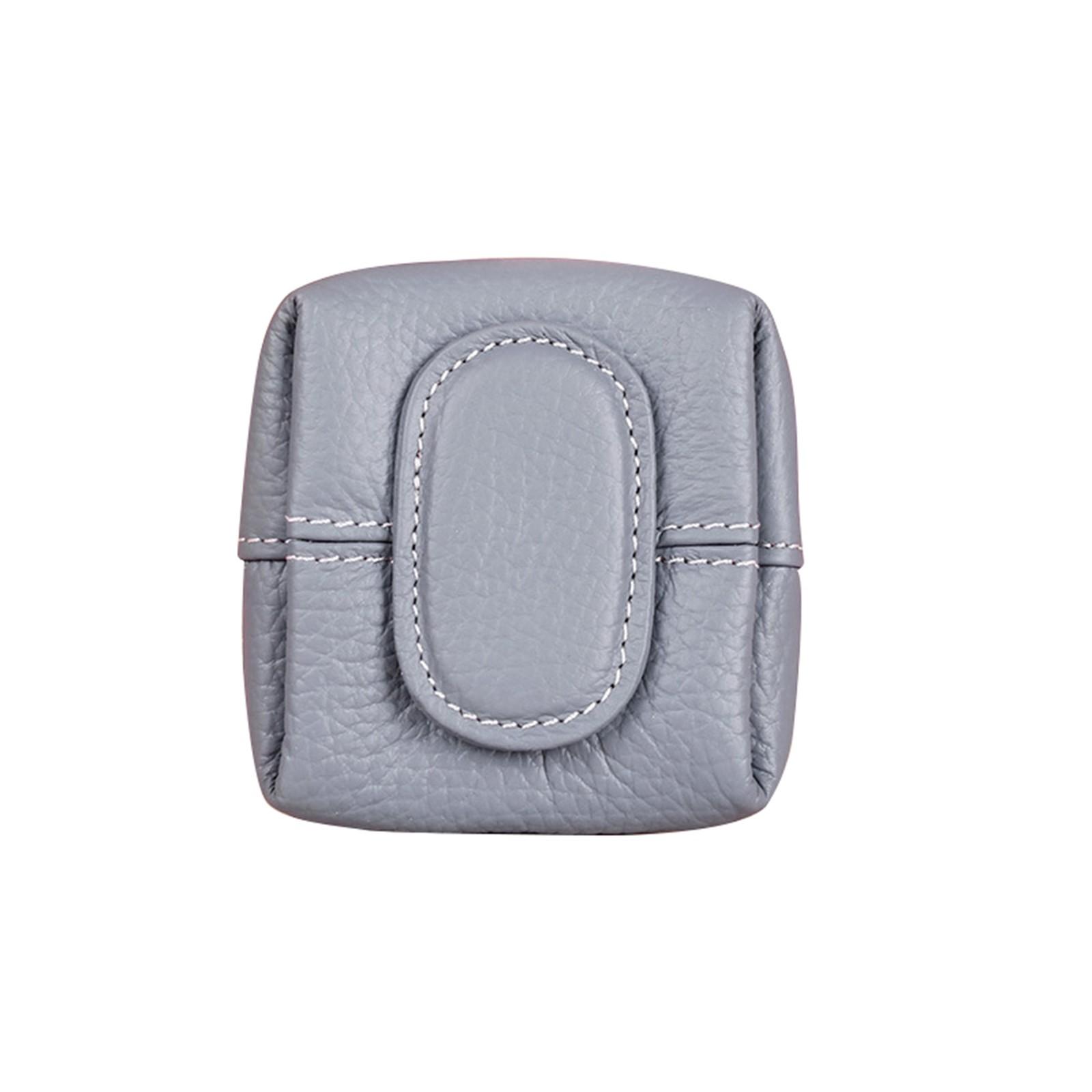 

Кошелек для монет, симпатичный кошелек из коровьей кожи с верхним слоем, место для хранения ключей, небольшой женский кошелек из коровьей кожи One Size