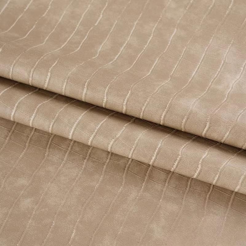Crocodile Skin-textured PU Leather Embossed Fabric for DIY Sewing Retro Leather Jacket, Coat, Skirt, Handcrafted Bag Fabric 100x140cm