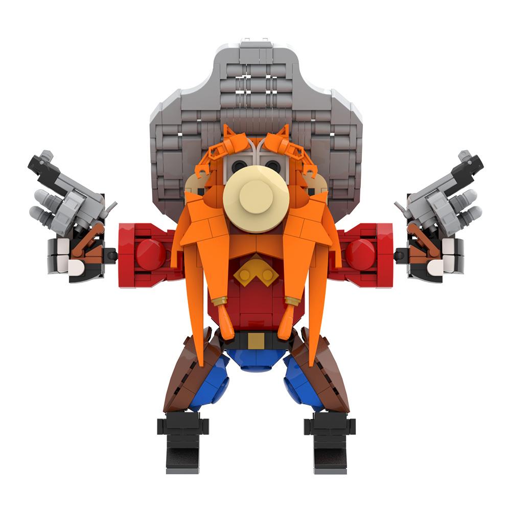 MOC-214247 Roadrunner and Wile E Coyote Building Blocks Model US Anime YOSEMITE SAM Figure Bricks Assembly Toys Kids DIY Gifts