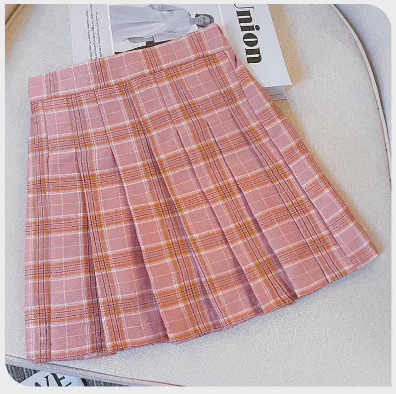 Mädchen Langarm JK Karorock Zweiteiliges Set - College-Stil