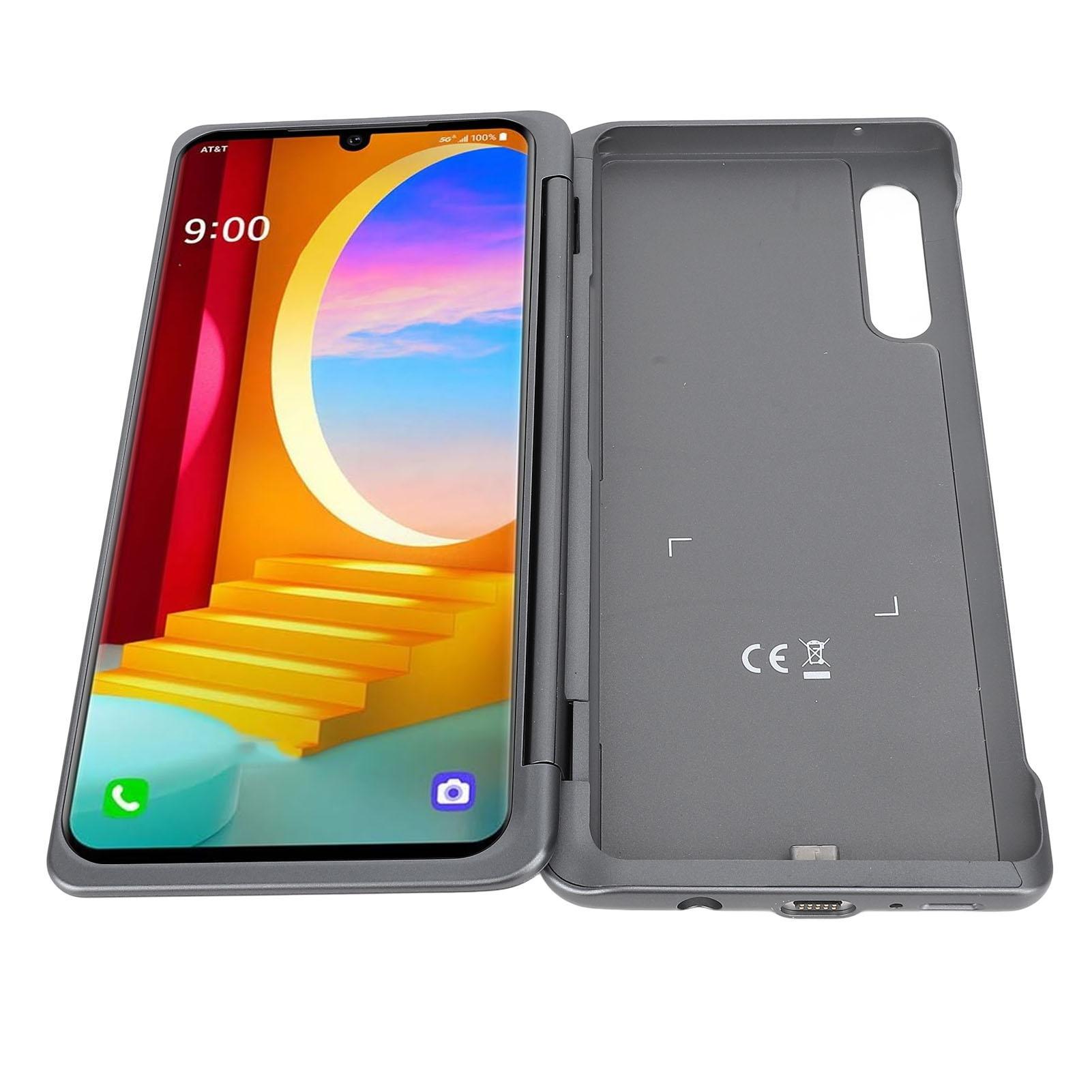 

Чохол для телефону з подвійним екраном для Velvet 5G для G9 ThinQ G910 G900 G900N з магнітним адаптером Type C Сірий сірий