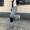 Autumn and Winter New High-waisted Wide-leg Denim Trousers Women's Loose High and Thin Casual Versatile Mopping Jeans