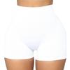 Pantalones Cortos de Yoga Ajustados Alta Elasticidad Color Sólido Por Encima de la Rodilla Suaves Anti-exposición Levanta Glúteos Cintura Alta Talla Grande Pantalones Base Ropa para Mujer