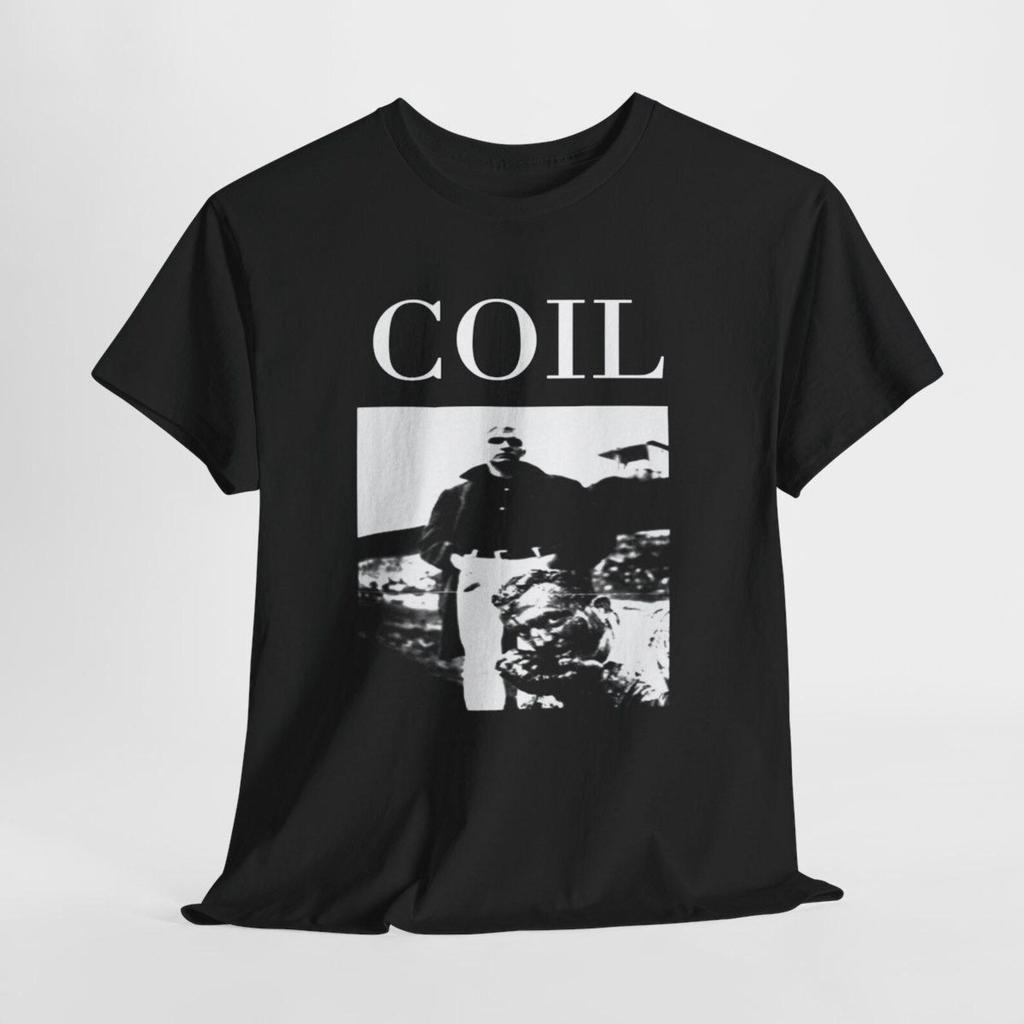 T-shirt con Band Coil, T-shirt Grafica 100% Cotone
