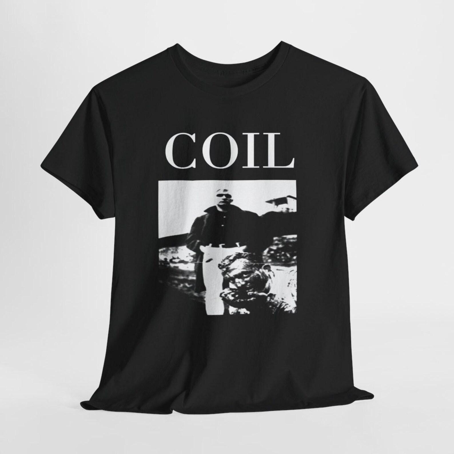 Coil Band T-Shirt, 100% Cotton Graphic Tee 4XL