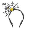 Atmospheric Photo Hairband Halloween Spider Web Headband, Black Lace Choker Collar with Rose, Adults Teenagers Costume Accessory for Women Girls,
