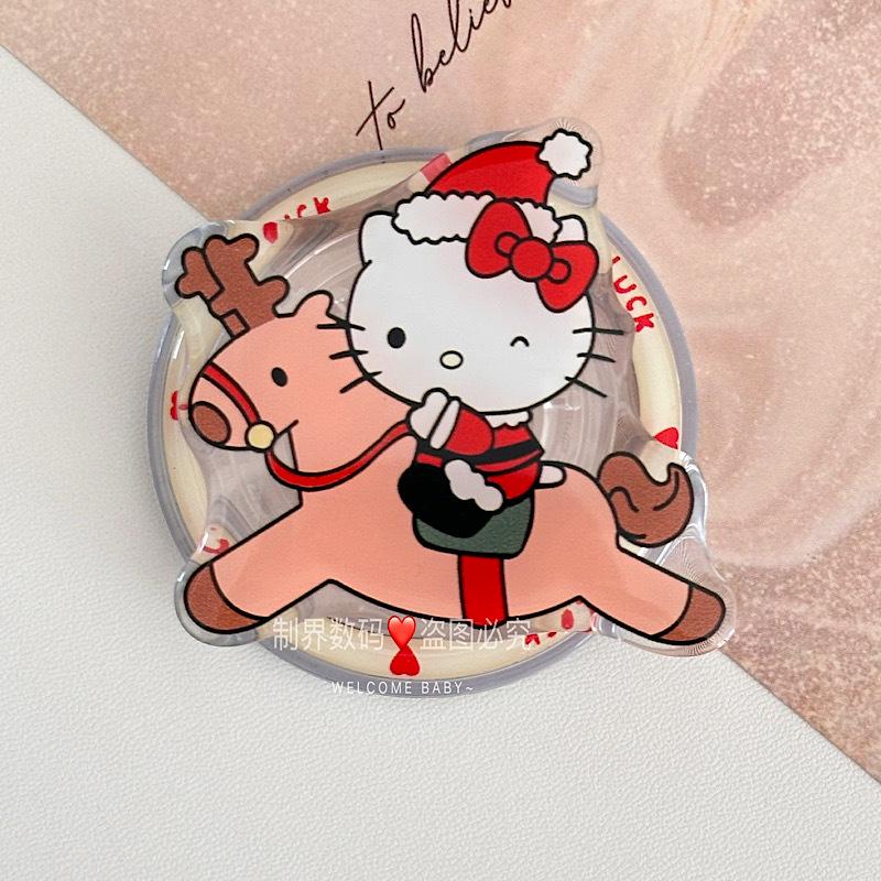 New Year Magnetic Horse Phone Stand: Strong Suction, Retractable, and MagSafe-Compatible.