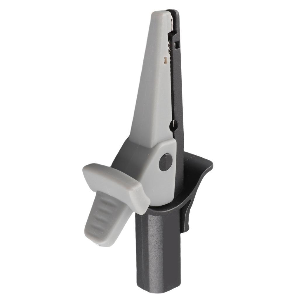 Insulated Test Clamp Safe 20mm Opening Current Test Clip with 4mm Banana Socket for Car Trucks Electrical ProjectsBlack