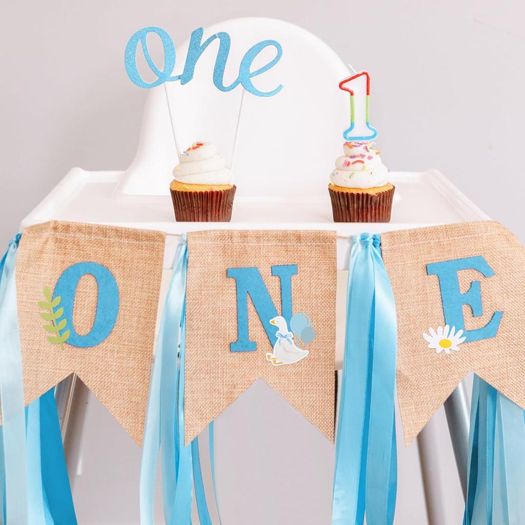 Honoson Set of 200 Pcs Silly Goose Confetti Birthday Party Decorations DIY Supplies Silly Goose Table Decoration Birthday Party (Blue)