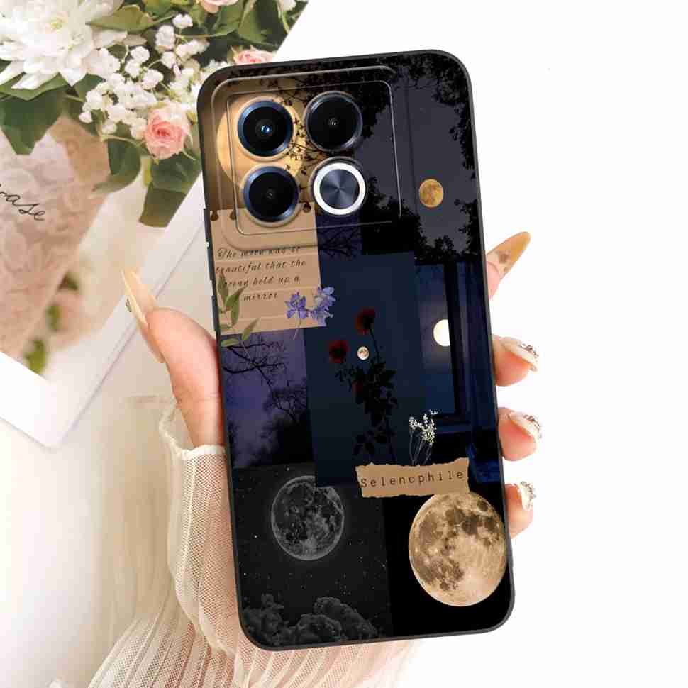 For Infinix Note 40 5G Case X6852 Soft Slim Rabbit Sunflower Back Cover Fundas For Infinix Note40 Note 40 5G Shell Bumper