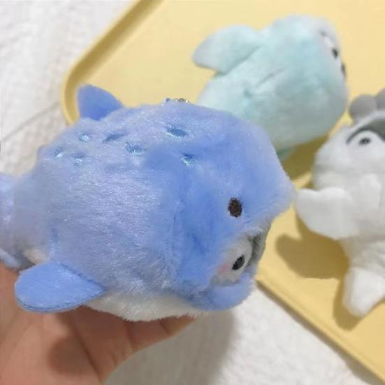 12cm Penguin Plush Toy Cross-dressing Cute Seal Whale Dolphin 2-in-1 Doll Plushies Decoration Soft Doll Key Ring Bag Hanging