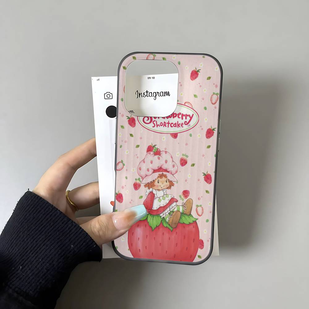 

S-Strawberry Cartoon S-Shortcake Girl For IPhone 17 16 15 14 Plus 13 12 11 Pro Max With Shockproof Protective Phone Cover iPhone 17pro max