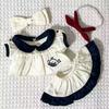 1 set Whale Pattern 20cm Cotton Doll Clothes School Uniform Plush Doll Clothes  20cm Cotton Doll