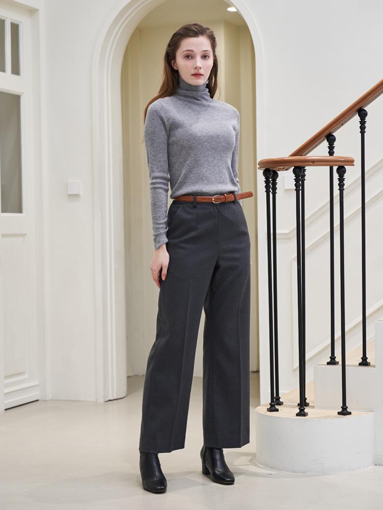 LBYL Straight Wide Pintuck Slacks Pants (3 Colors)