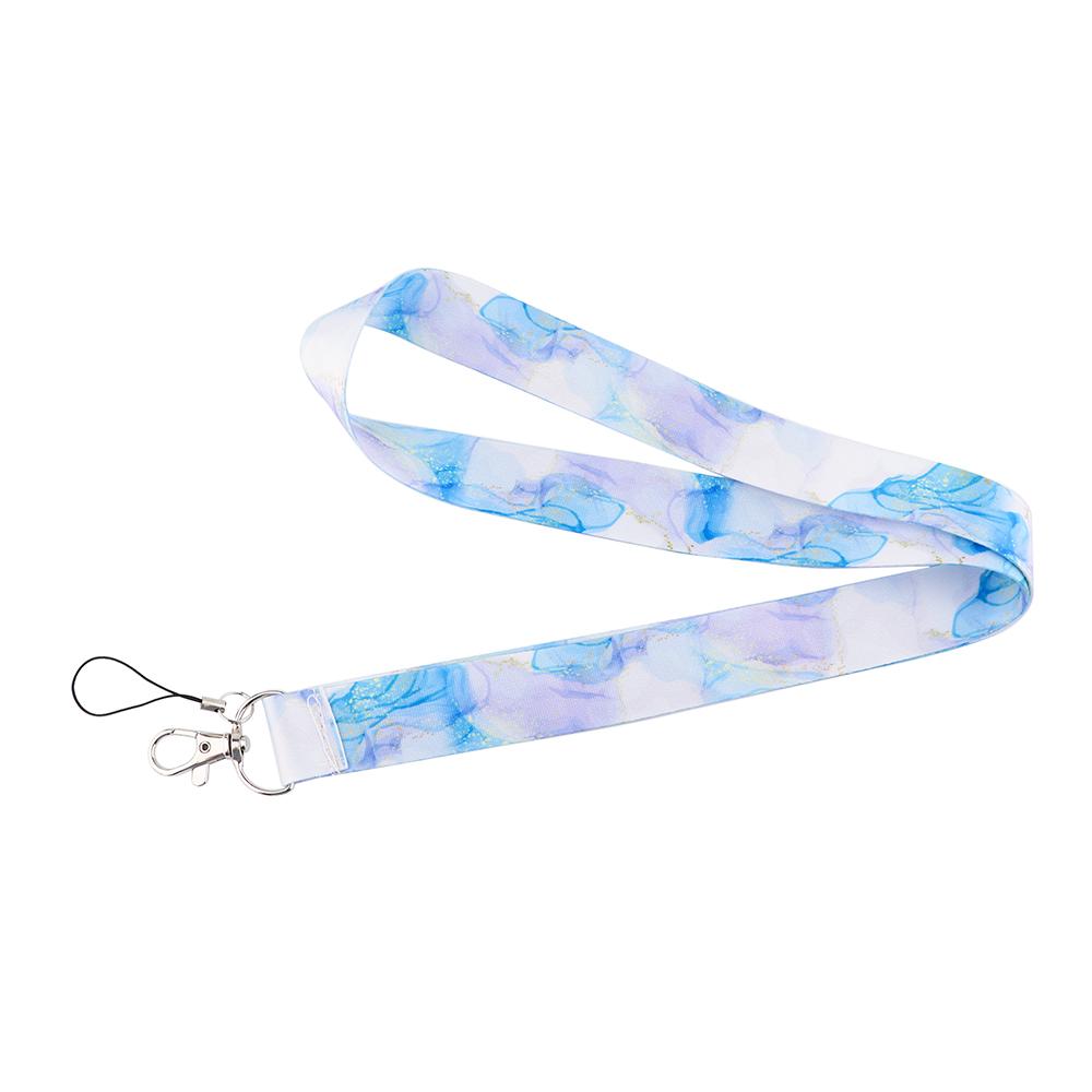 

Marble Pattern Printing Lanyard For Keychain Id Card Cover Passport Student Cellphone Usb Badge Holder Key Ring Neck Straps Accessories
