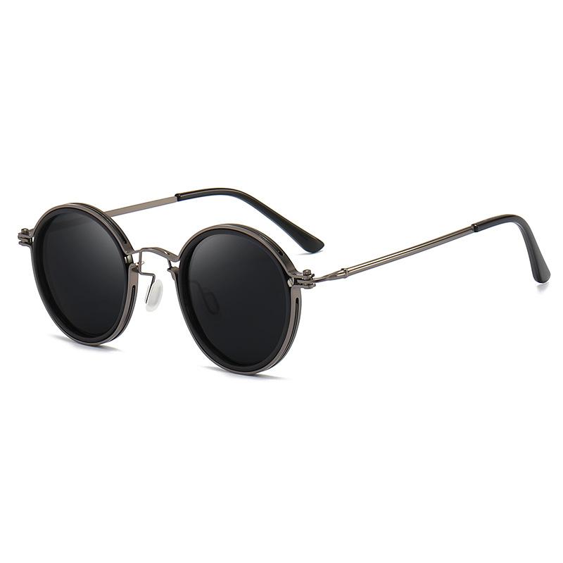 Latest Classic Vintage Sunglasses Men Round Vintage Retro UV400 Sun Eyeglasses High Quality Alloy Glasses Driving Fishing Sunglass
