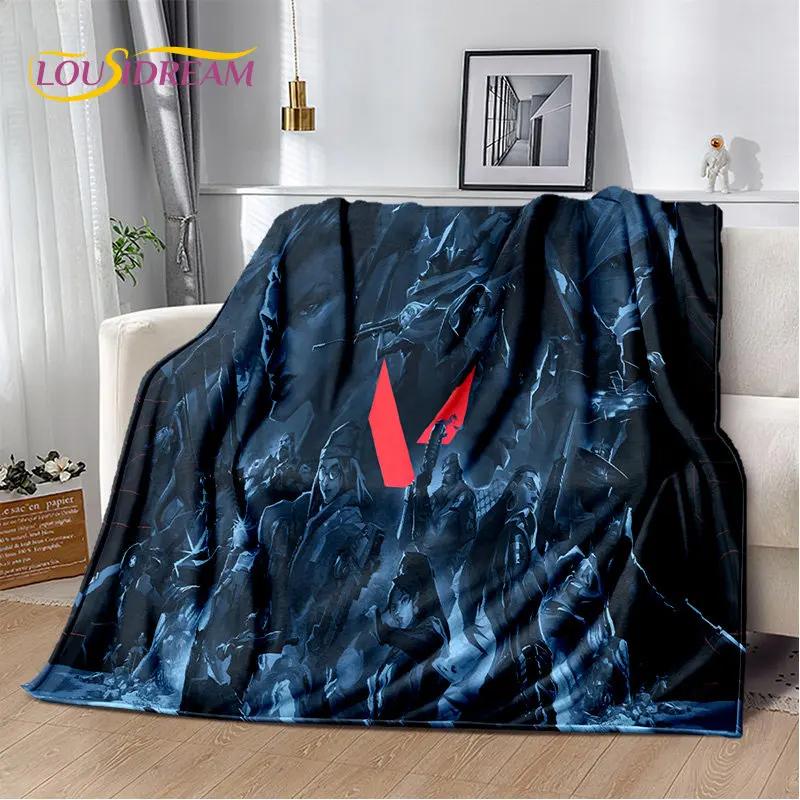 3D HD VALORANT Game Gamer Cartoon Soft Plush Blanket,Flannel Blanket Throw Blanket for Living Room Bedroom Bed Sofa Picnic Cover