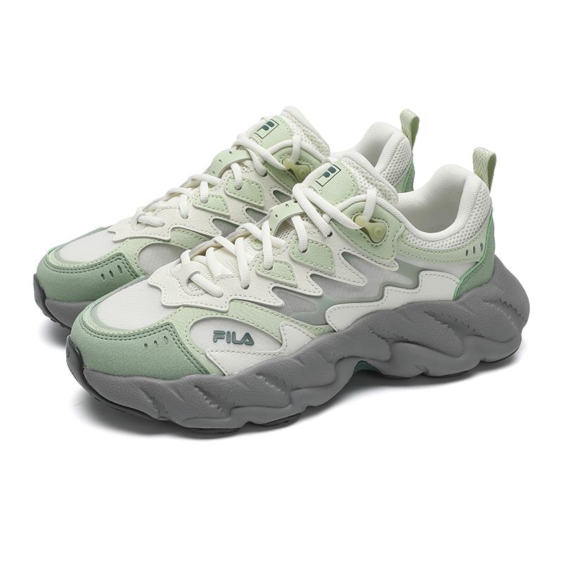 FILA Fern 2 Fern Sneakers 2.0 Abrasion Resistant, Breathable, Lightweight Low top Casual Shoes Women's White Green F12W531101FVA