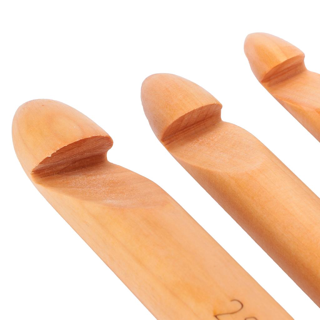 Bamboo Crochet Hook Handcrafted Knitting Needles Yarn Craft 20cmCelsius7.9in Large Crochet Hooks