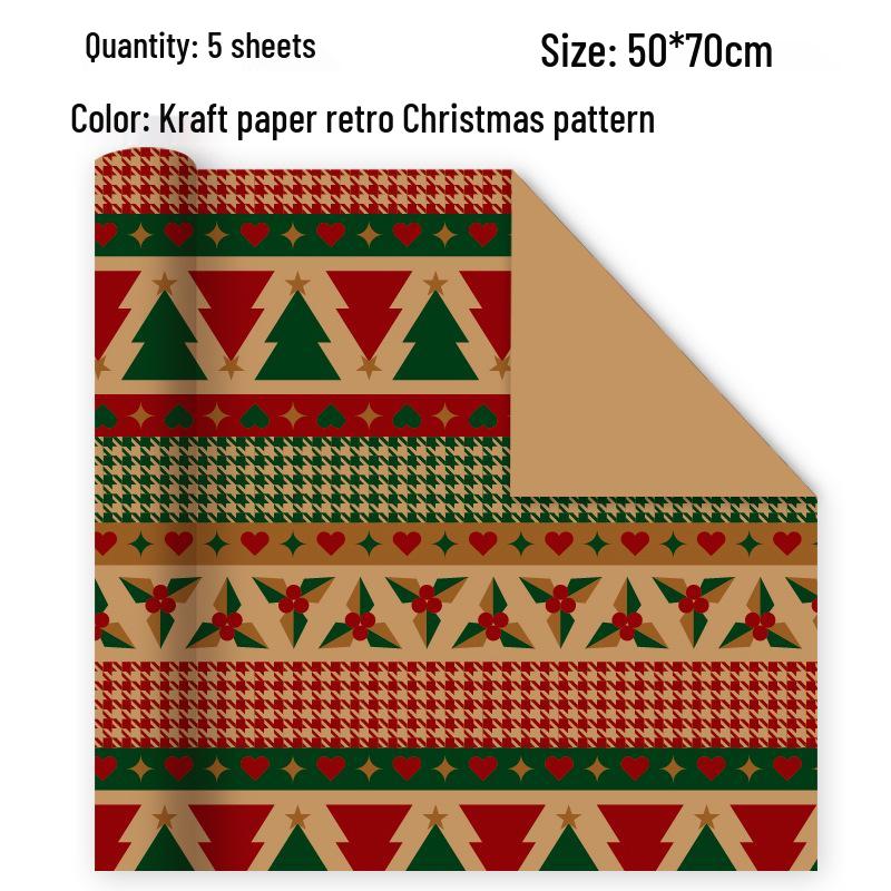 Vintage Style Christmas & Birthday Wrapping Paper for Gifts & Toys