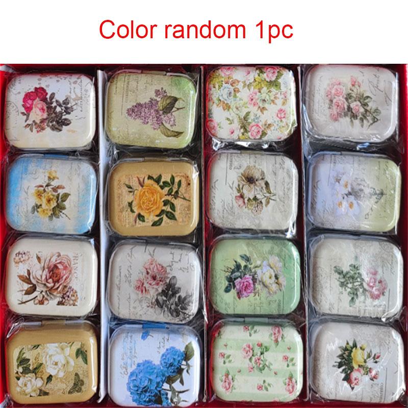 

1/10pcs Christmas Mini Metal Storage Box With Lid Tin Trinket Jewelry Coin Box Candy Container Jewelry Organizer Storage Box